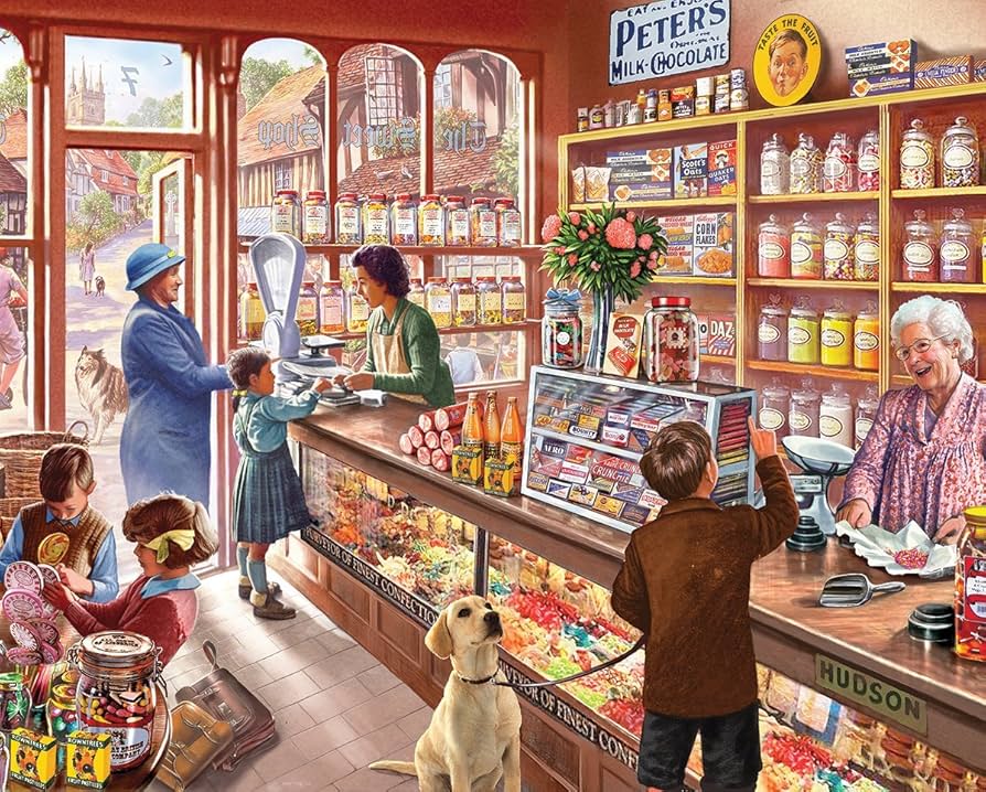 TANITA - Candy shop Amazon.com: White Mountain Puzzles Old Candy Shop - 1000
